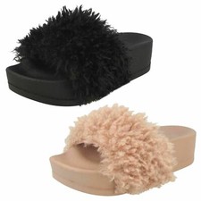 Femmes Spot On Mules Semelle