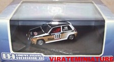RENAULT 5 GT TURBO TOUR DE CORSE 1985 JEAN-PIERRE DERIU UNIVERSAL HOBBIES 1/43