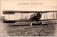22790 cpa 18 Camp d'Avor - Avion d'observation Salmson