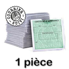 Porte vignette autocollante pochette étiquette assurance contrôle technique