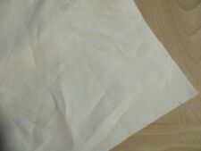 Coupon N°18 tissu ancien en fil  de lin écru 160 x 270 cm état neuf drap