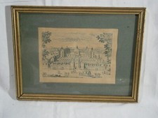 ANCIENNE GRAVURE SOUS VERRE