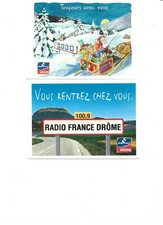 2 CARTES  POSTALES  RADIO FRANCE DROME