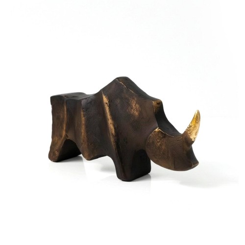 Sculpture rhinocéros en - rhinocéros,