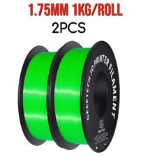 2PCS GEEETECH Filament d'imprimante 3D PLA vert 1.75mm 1kg/ROLL consommables FR
