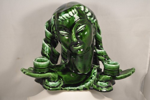Bougeoir faience art deco - bougeoir,