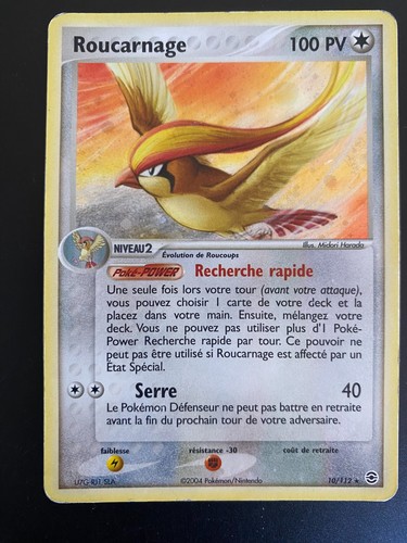 Carte pokémon roucarnage - carte,
