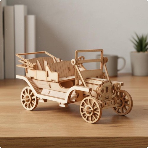 Maquette voiture vintage - vintage, à