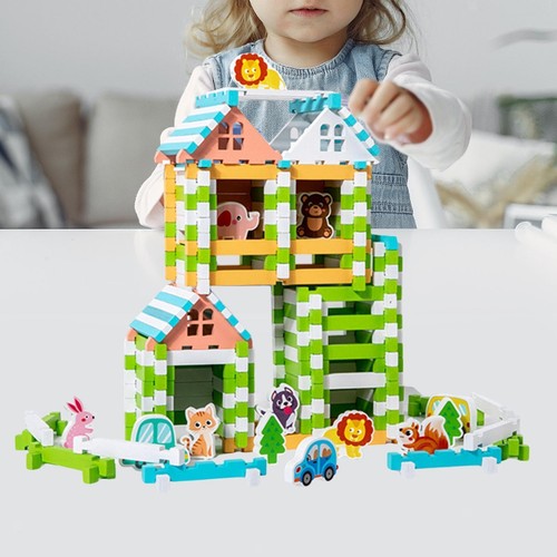 Blocs construction bois - blocs, de
