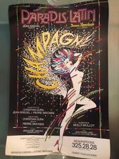 Affiche originale du Paradis Latin Cabaret pour la revue  "Champagne" de 1984