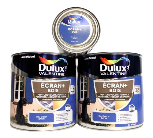 Lot peinture bois dulux - peinture,
