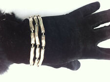 Lili la Pie - Bracelet 3 rangs - Moderniste - Bracelet SIGNED - VINTAGE FRANCE