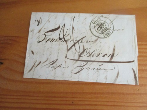 Lettre marque postale - 69, >