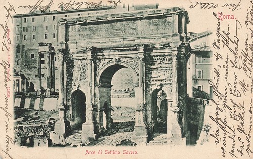 Carte postale roma - arco, di