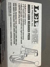 Lee Breech Lock Hand Reloading