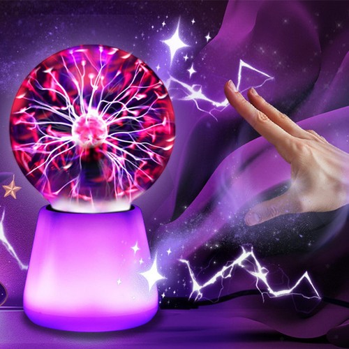 Lampe boule plasma décorative