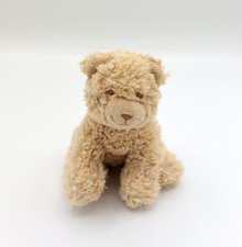 Peluche doudou chat beige écharpe Tifoo fidji NOUKIE’S NOUKIES 16 cm