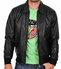 Blouson bomber noir pour homme