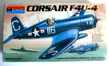 ANCIEN KIT MONOGRAM  1/48 ème  CORSAIR F4U-4    1983   COMPLET   29x16cm