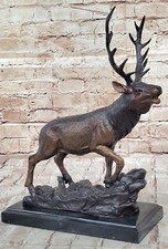 Sculpture De Cerf En Bronze