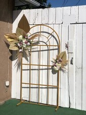 Arche De Mariage Doré Façon