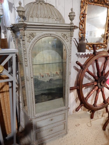 Meuble vitrine style louis - ,