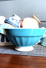 ANCIEN SUPERBE BOL DE GRAND MERE DIGOIN BLEU COLLECTION CUISINE DECO VINTAGE