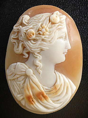 Xixè camee coquillage femme - camee, coquillage.