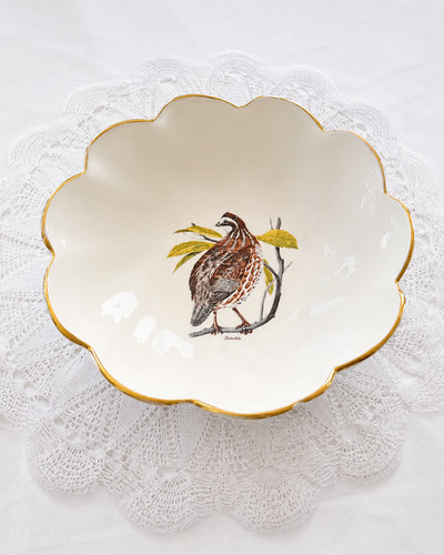 Vintage gien france quail - gien,