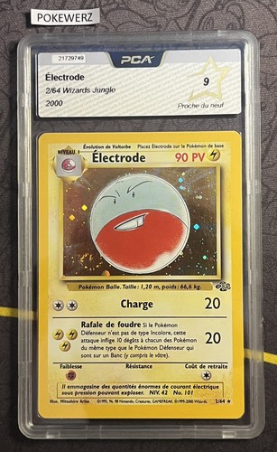 Carte pokémon électrode 64 - carte,