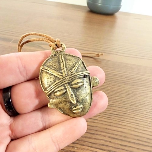 Pendentif masque africain - pendentif,