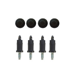 4 Vis et 4 Clips Cache Moteur