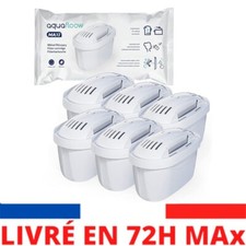 lot de 6 Aquafloow Cartouches filtrantes à eau compatibles avec BRITA Maxtra+, S