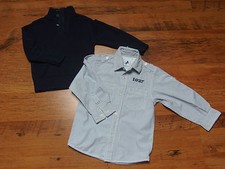 LOT VETEMENTS CHEMISE , PULL  ,OKAIDI, PALOMINO ... 4 ans
