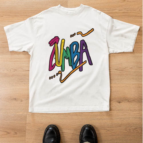 Colorful zumba dance graphic - zumba,