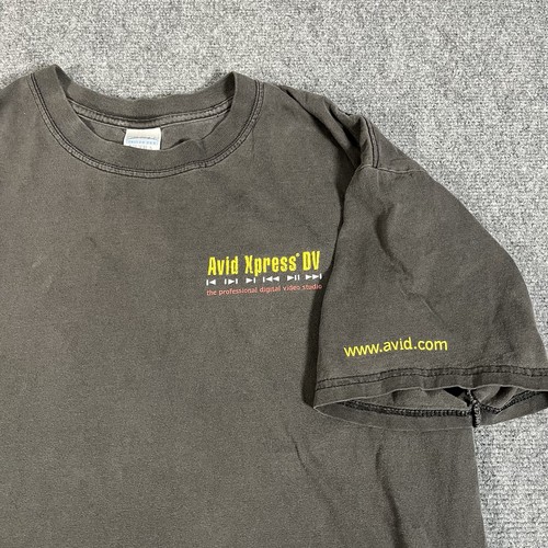Vtg avid express media shirt - avid,