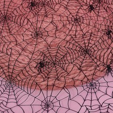 0.9m Halloween Spider Web Maille Filet Tissu Rose Rouge DIY Couture Craft 150cm