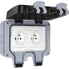 Prise Étanche Double Prise
