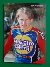 CYCLISME carte cycliste BERT HIEMSTRA équipe BANKGIROLOTERIJ BATAVUS 2001