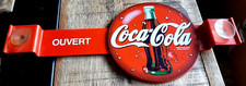 Coca Cola - Plaque publicitaire pour commerce - Ouvert - Fermé- Au revoir