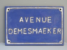 PLAQUE DE RUE LAVE ÉMAILLÉE