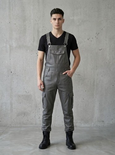 Salopette homme cuir de - salopette,
