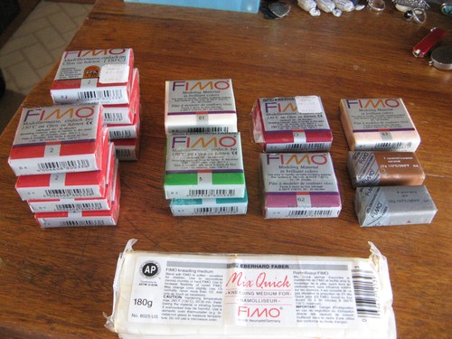 Fimo modeling clay lot - fimo,
