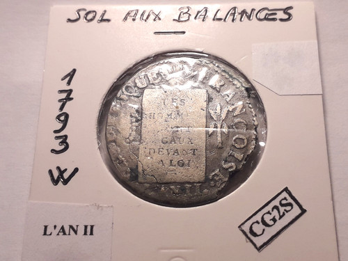Sol aux balances - balances, 1793