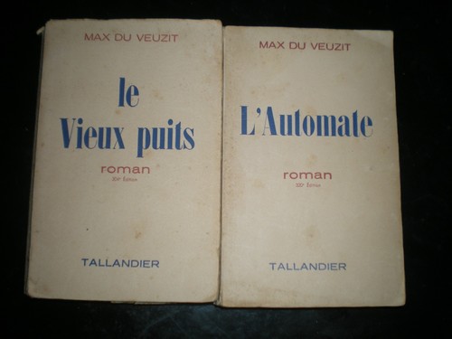 Lot livres max du veuzit - de,