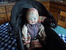 landeau ancien mignature jonc* poupeé**poupon** art deco xxe