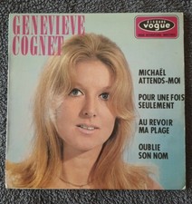 RARE EP COGNET GENEVIÈVE 1ER PRESSAGE FRANCAIS EPL8405 DE 1965 EN TRÈS BON ÉTAT 