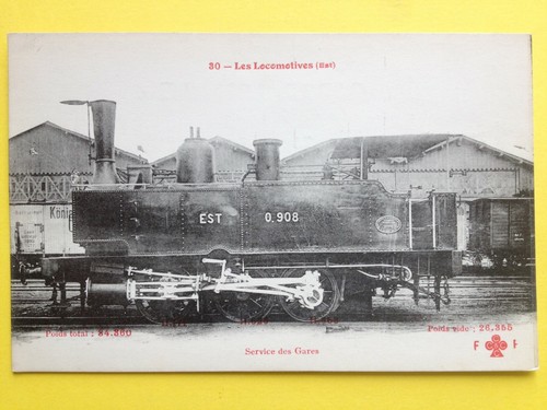 Cpa locomotive cie est - de, l'est