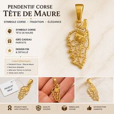 Pendentif Corse Tête de Maure