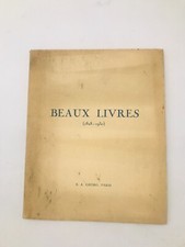 Catalogue de très beaux livres - Delacroix a Chagall - 1929